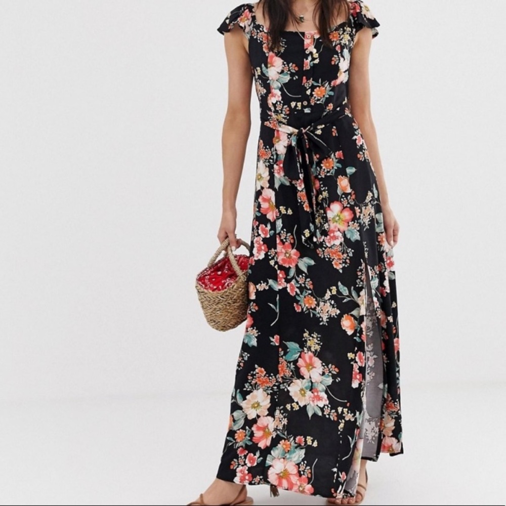 Floral band of gypsies dress